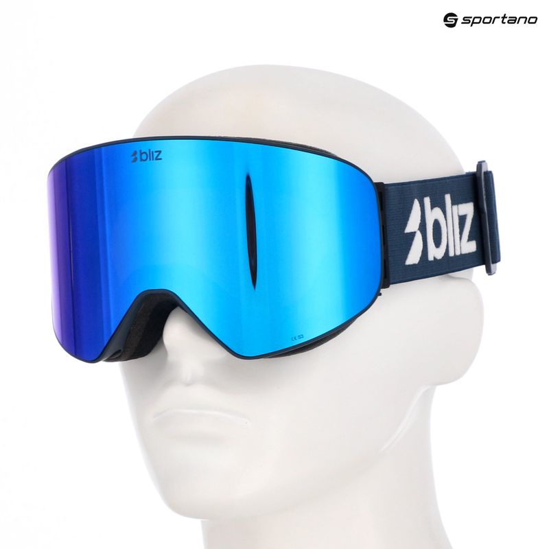 Gogle narciarskie Bliz Flow matte blue/brown/blue multi 7