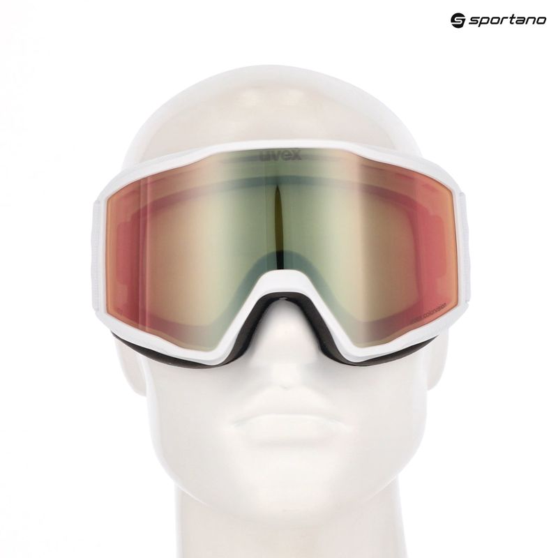Gogle narciarskie UVEX Blast CV white matt/mirror rose 6