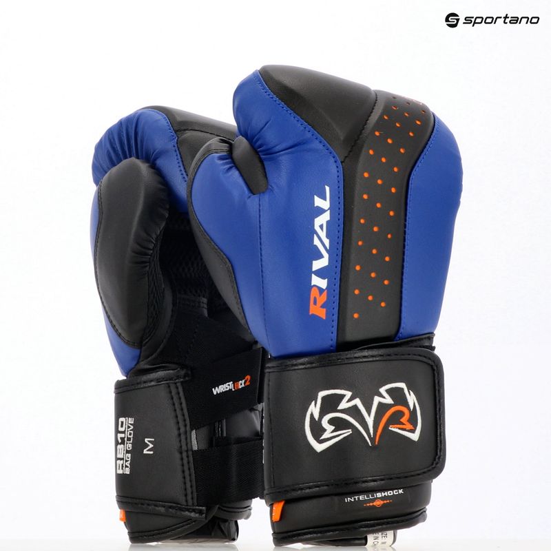 Rękawice bokserskie Rival RB10 Intelli-Shock Bag black/blue 9