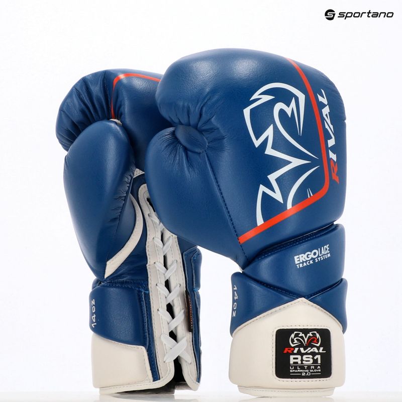 Rękawice bokserskie Rival RS1 Ultra Sparring 2.0 blue 8