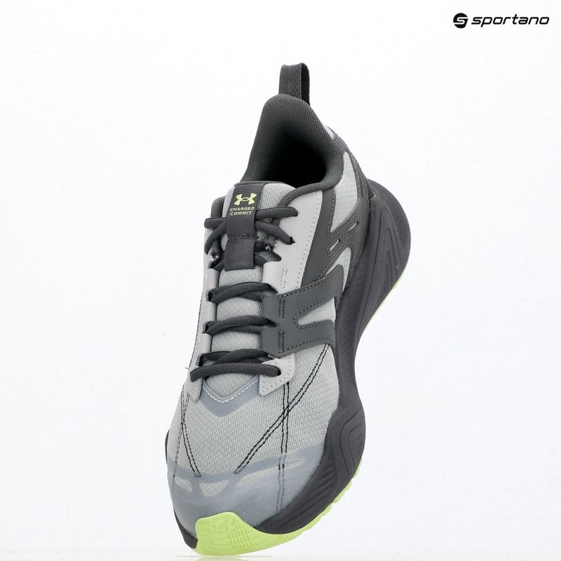 Buty treningowe męskie Under Armour Charged Commit TR 5 mod gray/castlerock/lumos lime 9