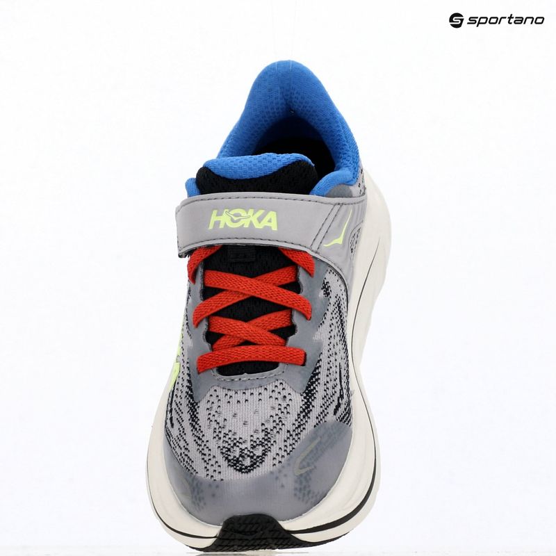 Buty do biegania dziecięce HOKA Clifton 10 foggy grey/black 9