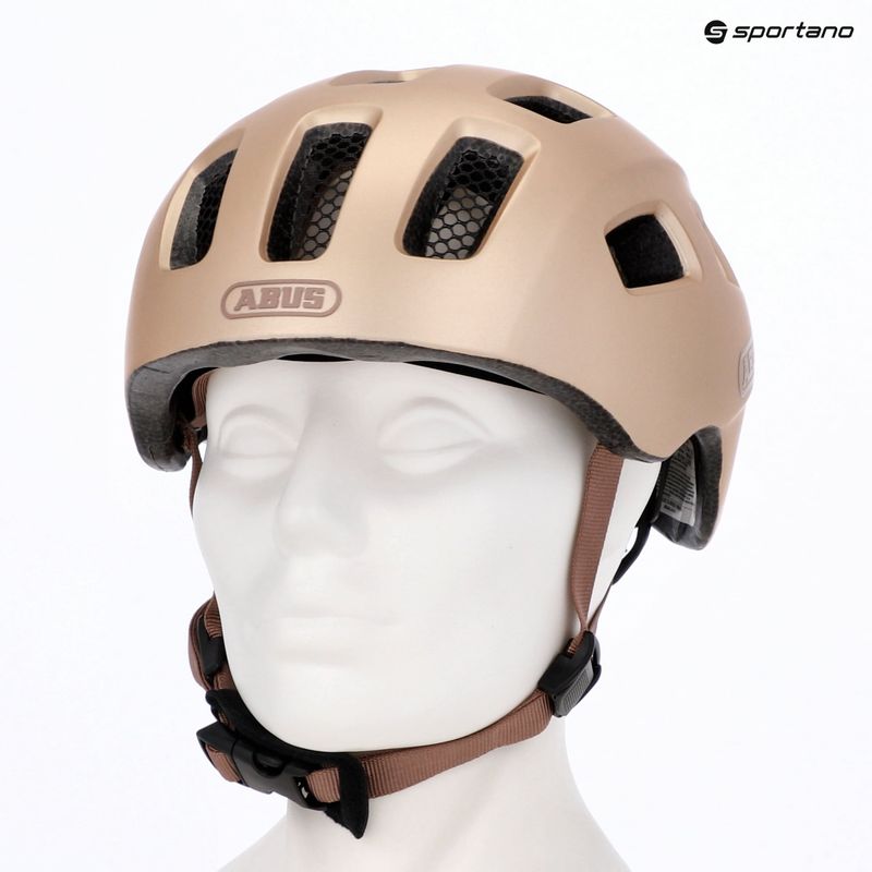 Kask rowerowy dziecięcy ABUS Youn-I 2.0 champagne gold 10