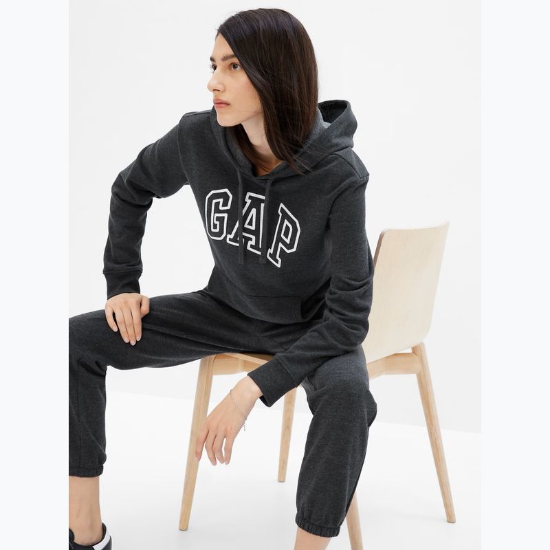 Bluza damska GAP V-Gap Heritage PO HD charcoal heather 3