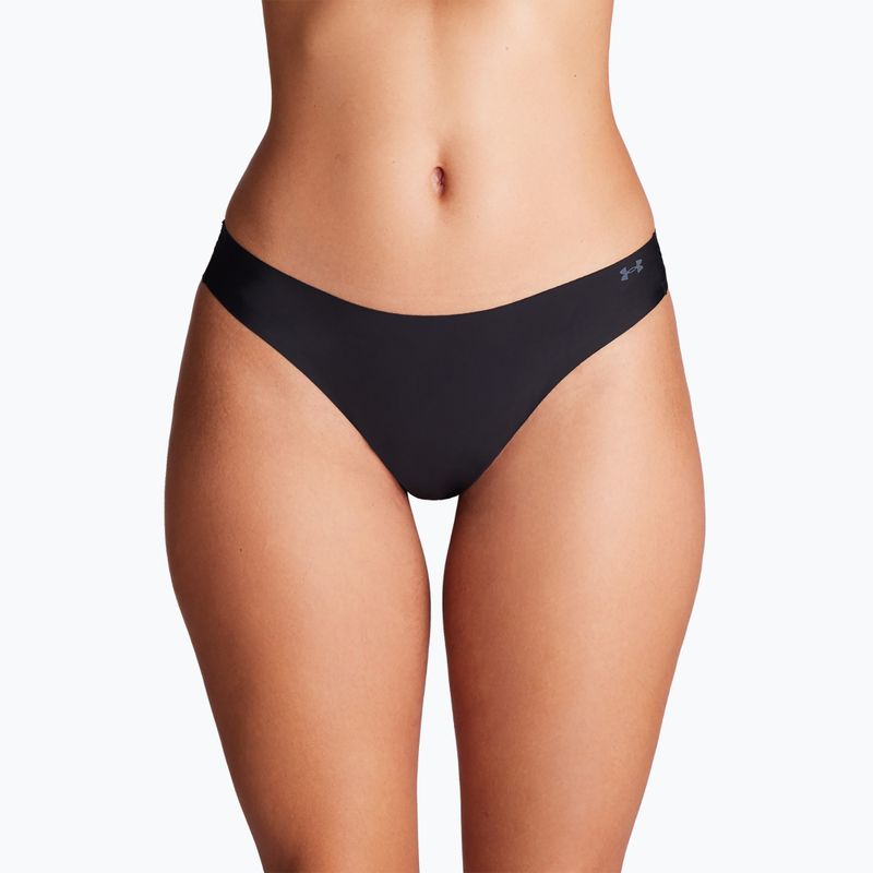 Stringi damskie Under Armour Pure Stretch Ns Thong 3 pary black 5