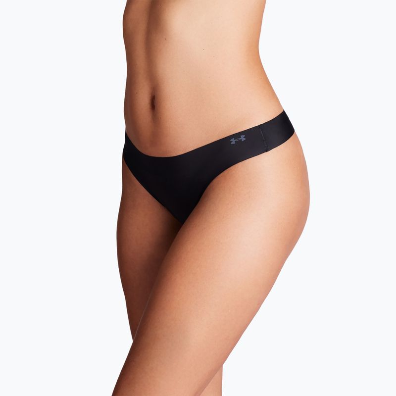 Stringi damskie Under Armour Pure Stretch Ns Thong 3 pary black 7