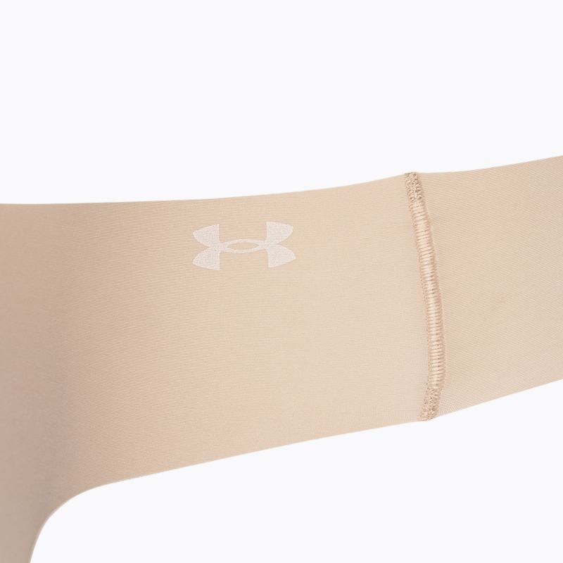 Stringi damskie Under Armour Pure Stretch Ns Thong 3 pary beige/beige/beige 4