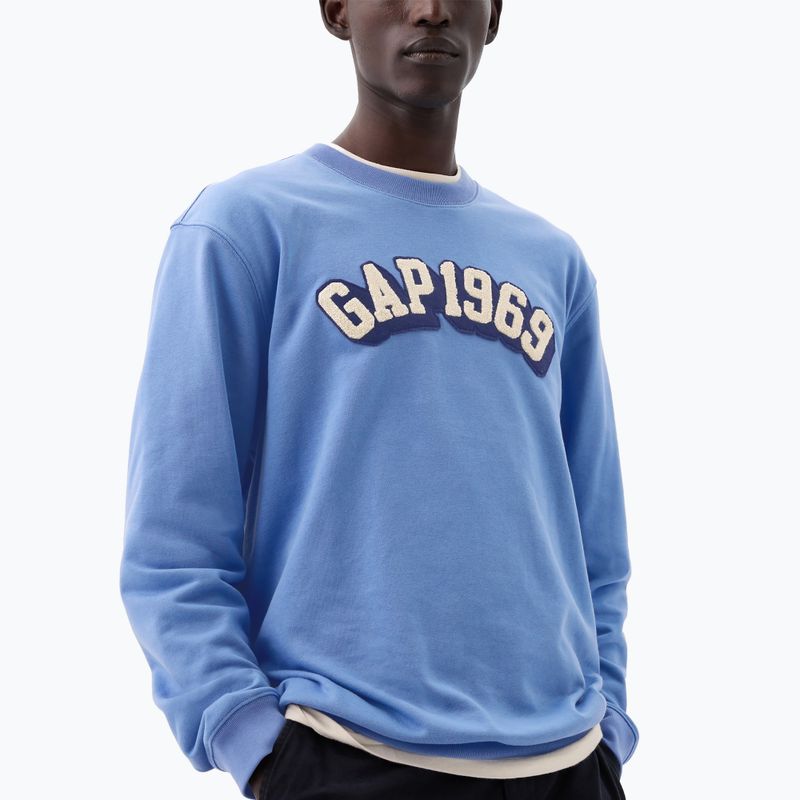 Bluza męska GAP Logo 1969 Crewneck cabana blue 3