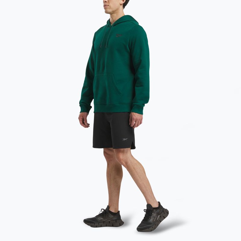 Bluza męska Reebok Identity Small Logo Fleece collegiate green 2