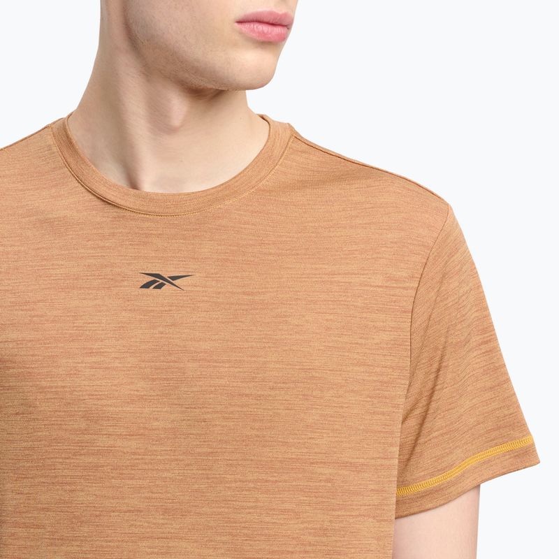 Koszulka treningowa męska Reebok Id Train Melange Tech Tee electric amber 4