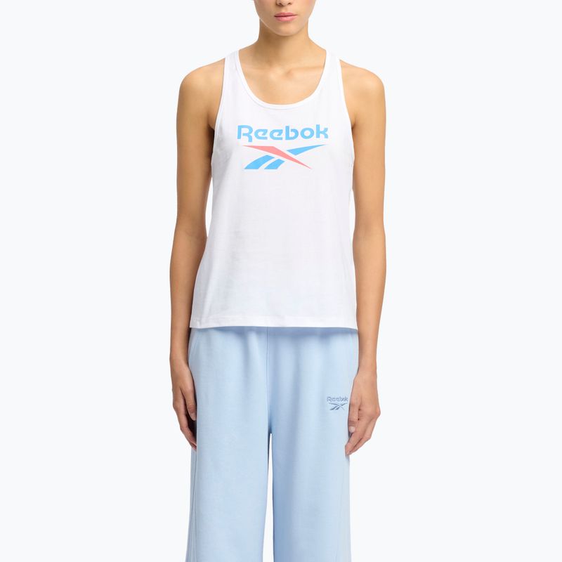 Koszulka damska Reebok Identity Big Logo Tank white/coral/blue