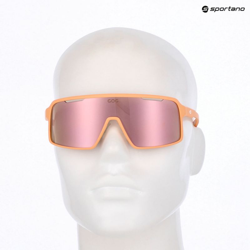 Okulary przeciwsłoneczne GOG Enki matt orange/white reflex rose/gold 5
