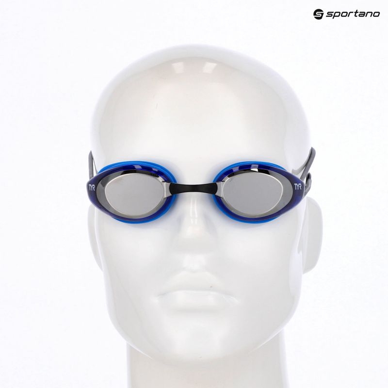 Okulary do pływania TYR Blackhawk Racing Mirrored silver/blue/black 3
