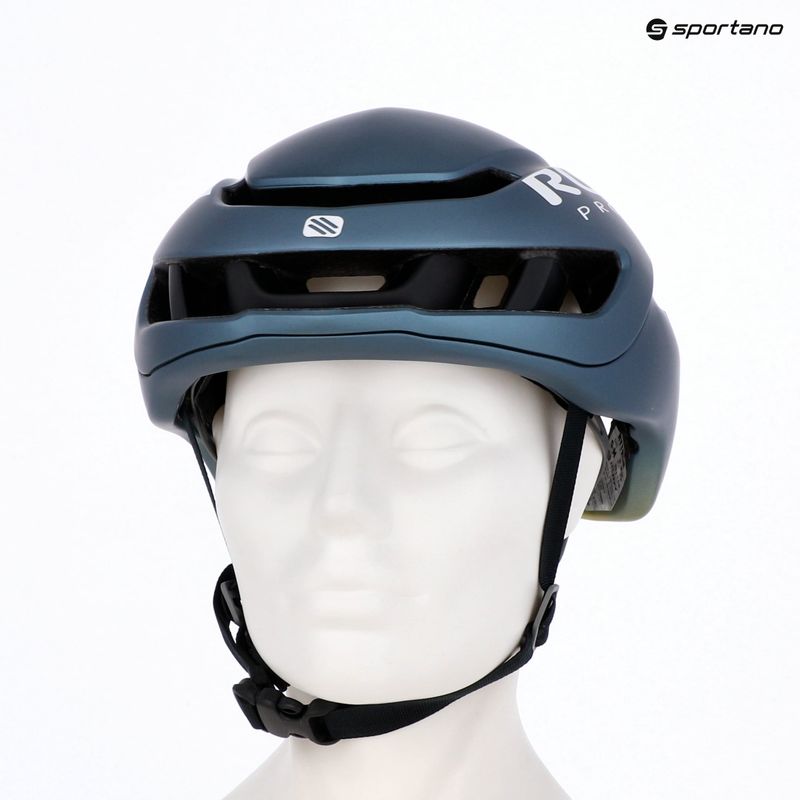 Kask rowerowy Rudy Project Nytron blue avio/apple green metal matte 7