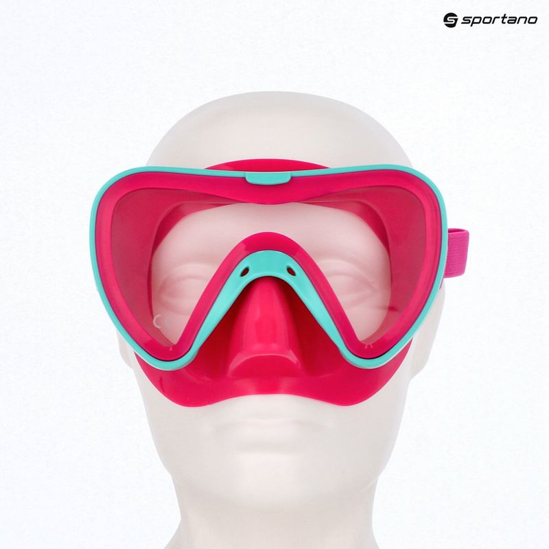 Maska do snorkelingu dziecięca Mares Turtle aqua/pink 8