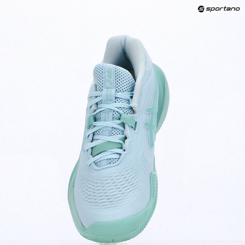 Buty do tenisa damskie ASICS Gel-Resolution X Clay light blue/oasis green 14