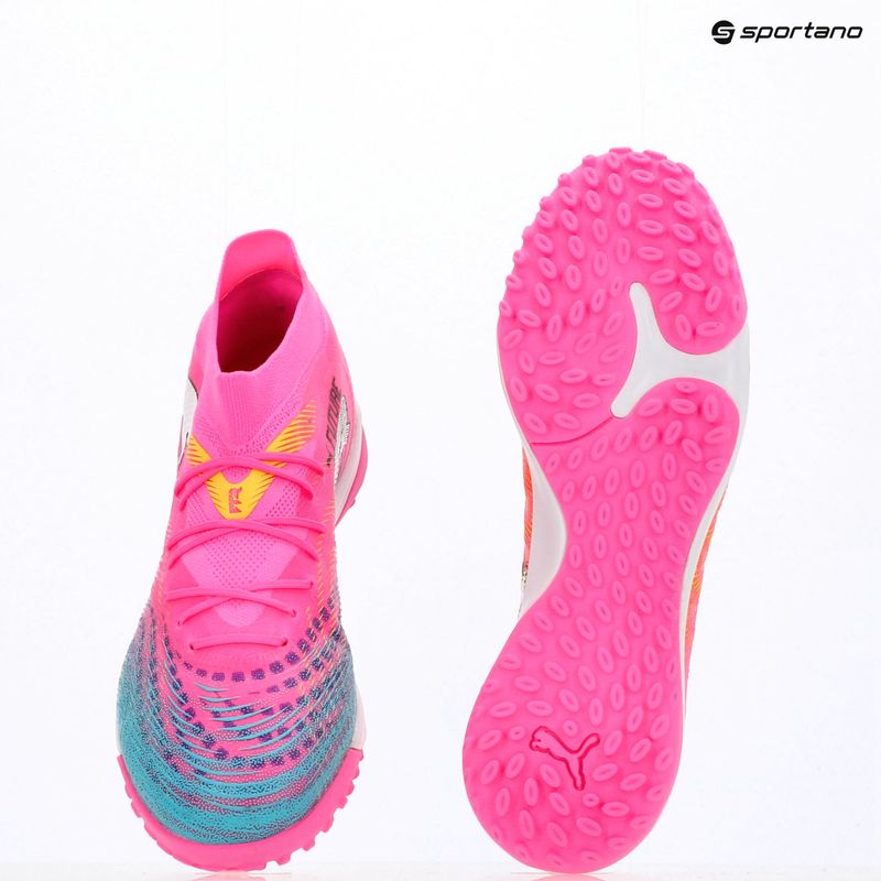 Buty piłkarskie PUMA Future 9 Match TT poison pink/puma wht/sun stream/bright aqua/puma blk 17