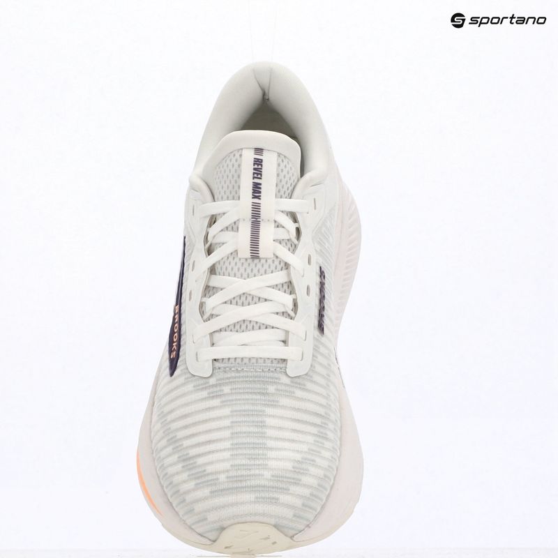 Buty do biegania damskie Brooks Revel Max brightwhite/mulledgrape/peach 5