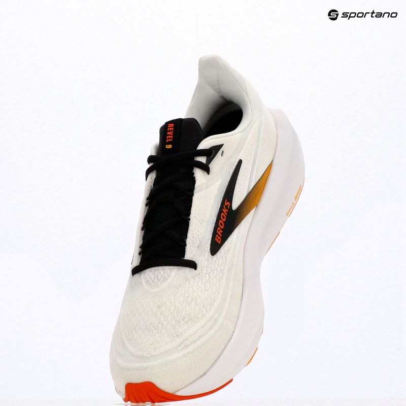 Buty do biegania męskie Brooks Revel 9 white/orange/black 7