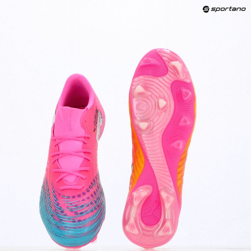 Buty piłkarskie PUMA Future 9 Match Fusion FG/AG poison pink/puma wht/sun stream/bright aqua/puma blk 8
