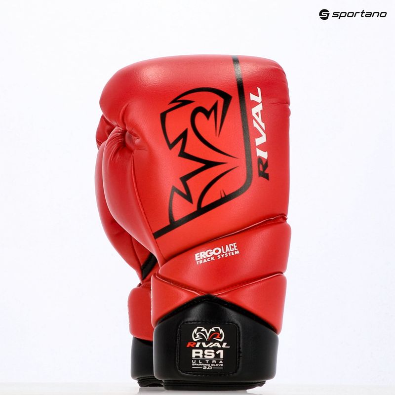 Rękawice bokserskie Rival RS1 Ultra Sparring 2.0 red 13