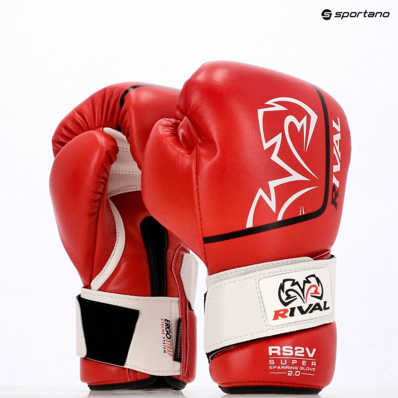 Rękawice bokserskie Rival Super Sparring 2.0 red 9