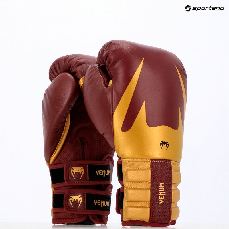 Rękawice bokserskie Venum Reverso Boxing red/gold 17