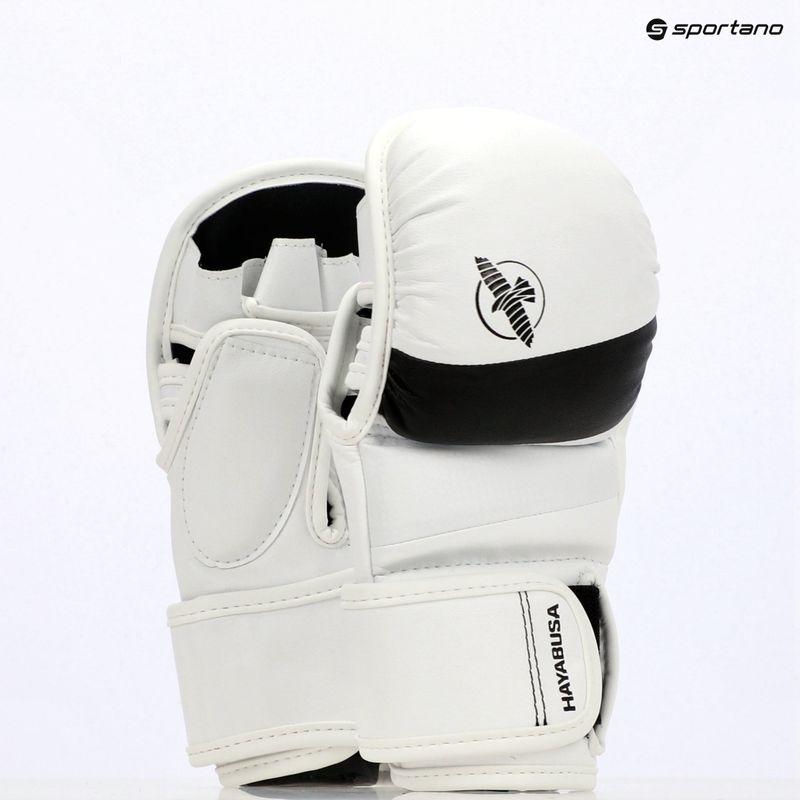 Rękawice grapplingowe Hayabusa T3 Hybrid white/black 15