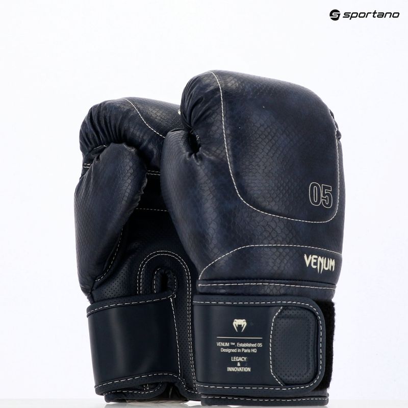 Rękawice bokserskie Venum Impact Evo Scales Boxing midnight blue 14