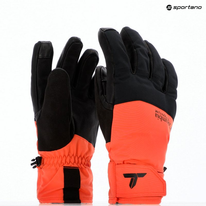 Rękawiczki trekkingowe męskie Columbia PowBound zing/black 8