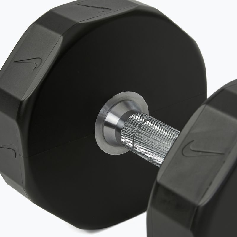 Hantel chromowany Nike Strength Pro Urethane Dumbbell 16 kg black/white 4