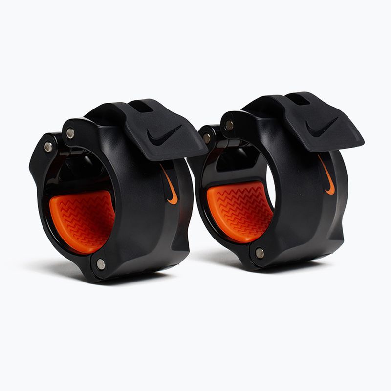 Zaciski do sztangi Nike Strength Barbell Collars 2 szt. black/orange