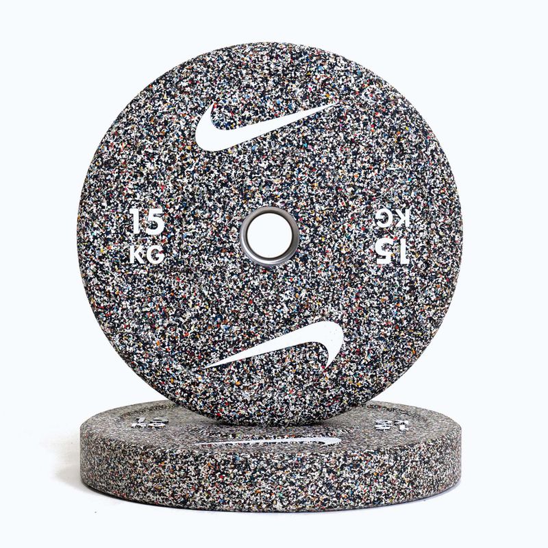 Obciążenie bumperowe Nike Strength Grind Bumper Plates 15 kg anthracite
