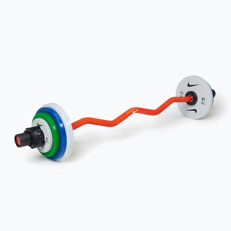 Gryf łamany Nike Strength Shield Curl Bar orange 6