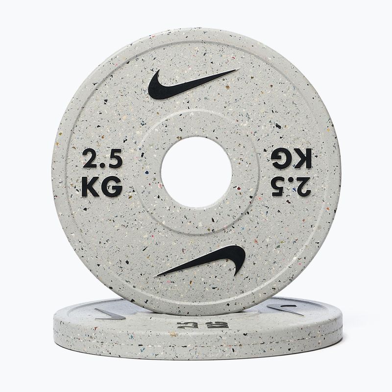 Obciążenie Nike Strength Grind Change Plates 2 x 2,5 kg wolf grey