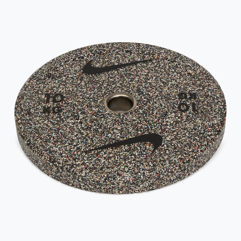 Obciążenie bumperowe Nike Strength Grind Bumper Plates 10 kg granite blur