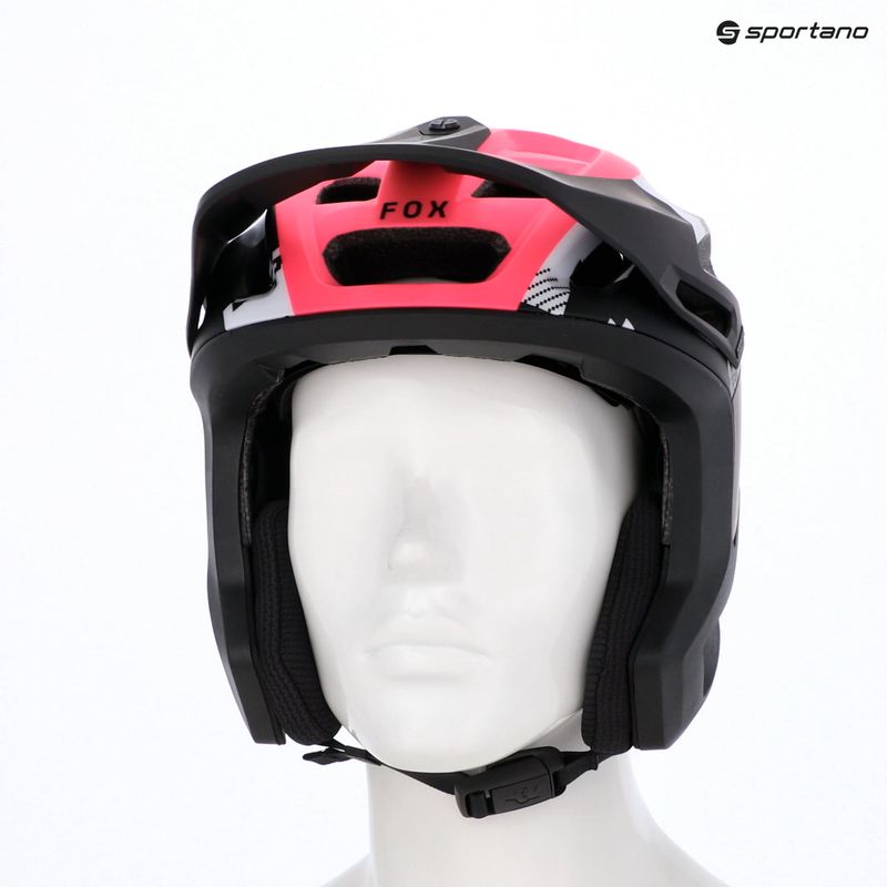 Kask rowerowy Fox Racing Dropframe Pro Digi Image black/white 14