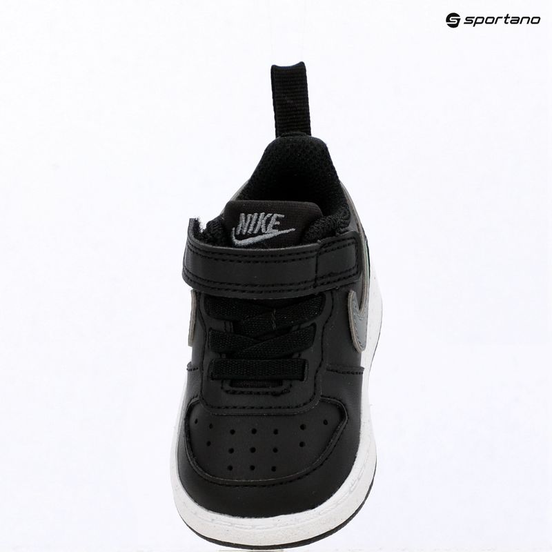 Buty dziecięce Nike Court Borough Low black/smoke grey/white/illusion green 15