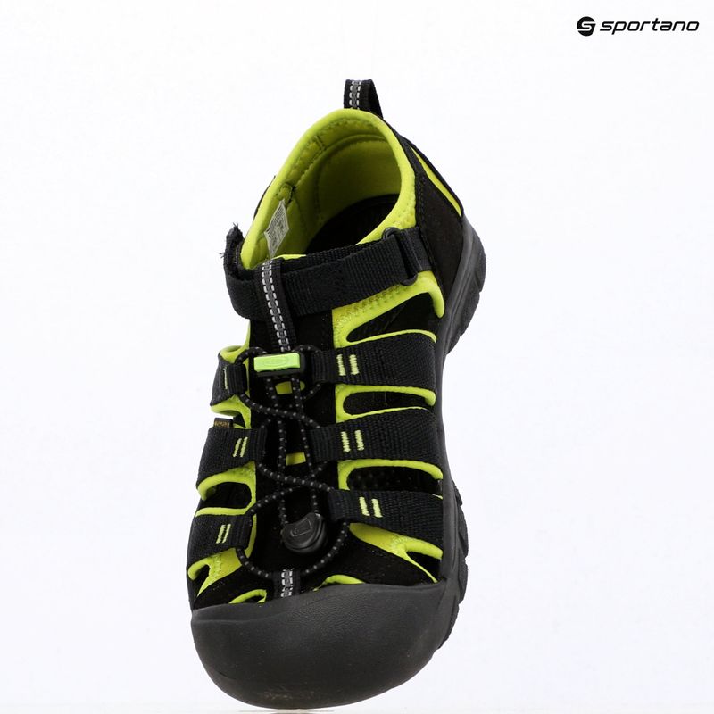Sandały dziecięce KEEN Newport H2 black/lime green 15
