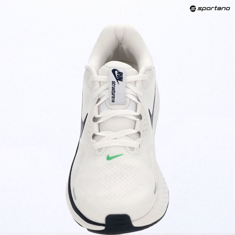 Buty do biegania męskie Nike Structure 26 white/green spark/midnight navy 14