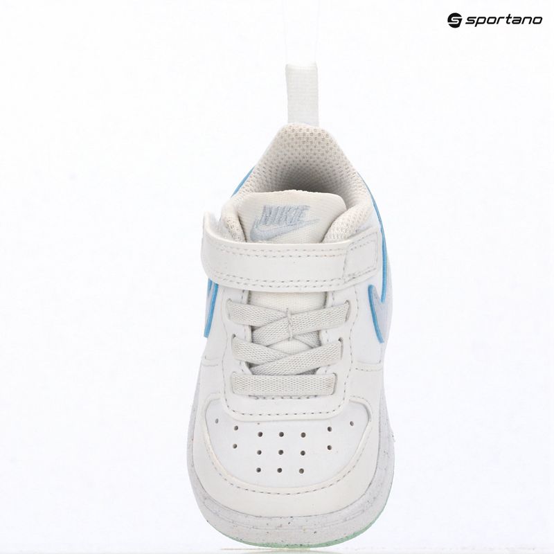 Buty dziecięce Nike Court Borough Low white/football grey/arctic green 15