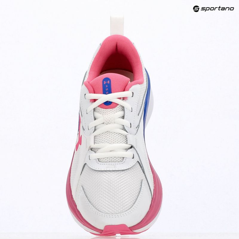 Buty do biegania damskie Under Armour Assert 11 white/pink frenzy/pink frenzy 9