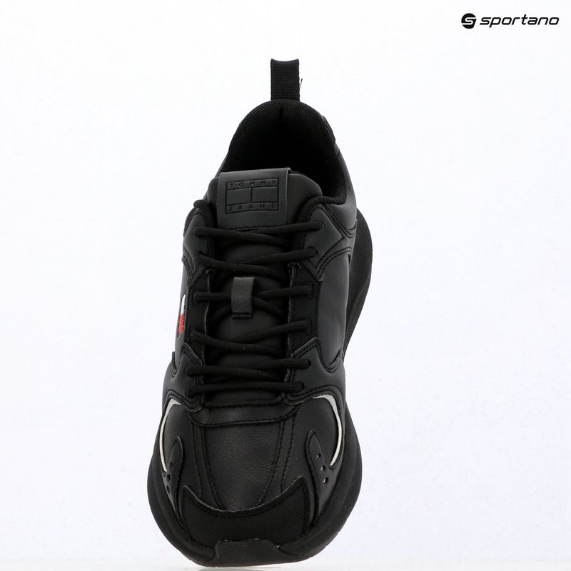Buty męskie Tommy Jeans Runn Leather triple black 9