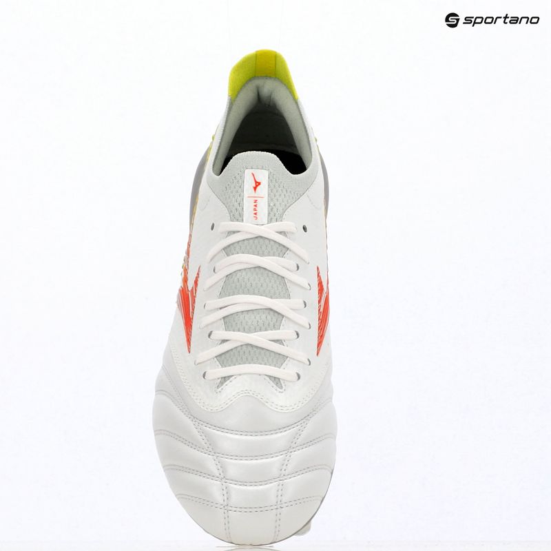 Buty piłkarskie Mizuno Morelia Neo V β Japan FG white/lava orange/evening primrose 4