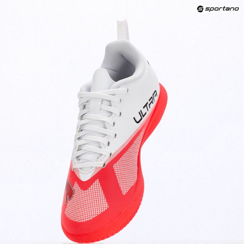 Buty piłkarskie dziecięce Puma Ultra 7 Play IT Jr Ultra Red/Puma Black/Puma White 16