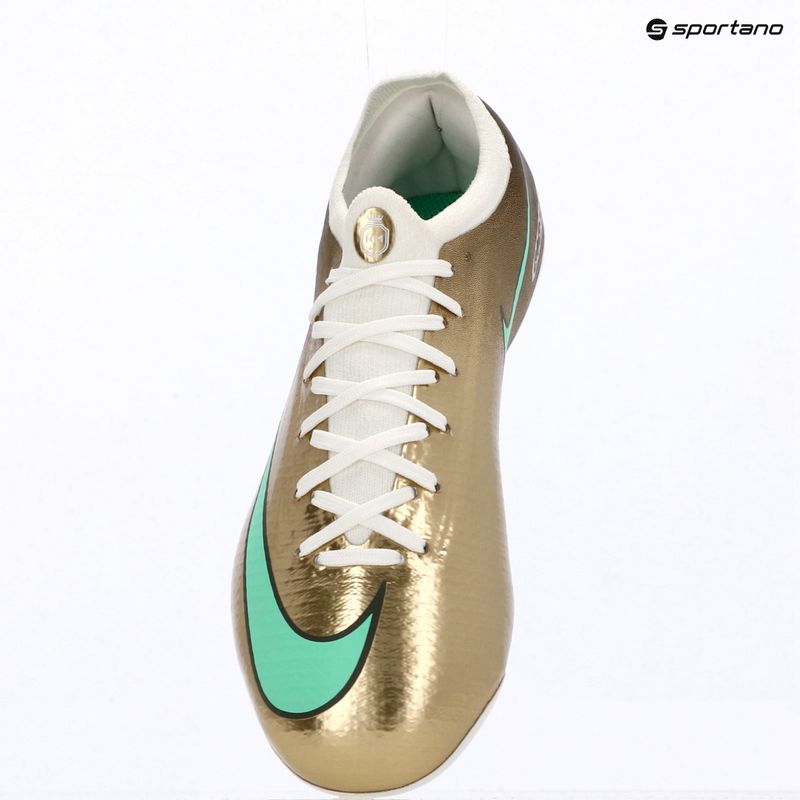 Buty piłkarskie dziecięce Nike Jr. Vapor 17 Pro "Kylian Mbappé" Jr FG Metallic Gold/Green Glow 17