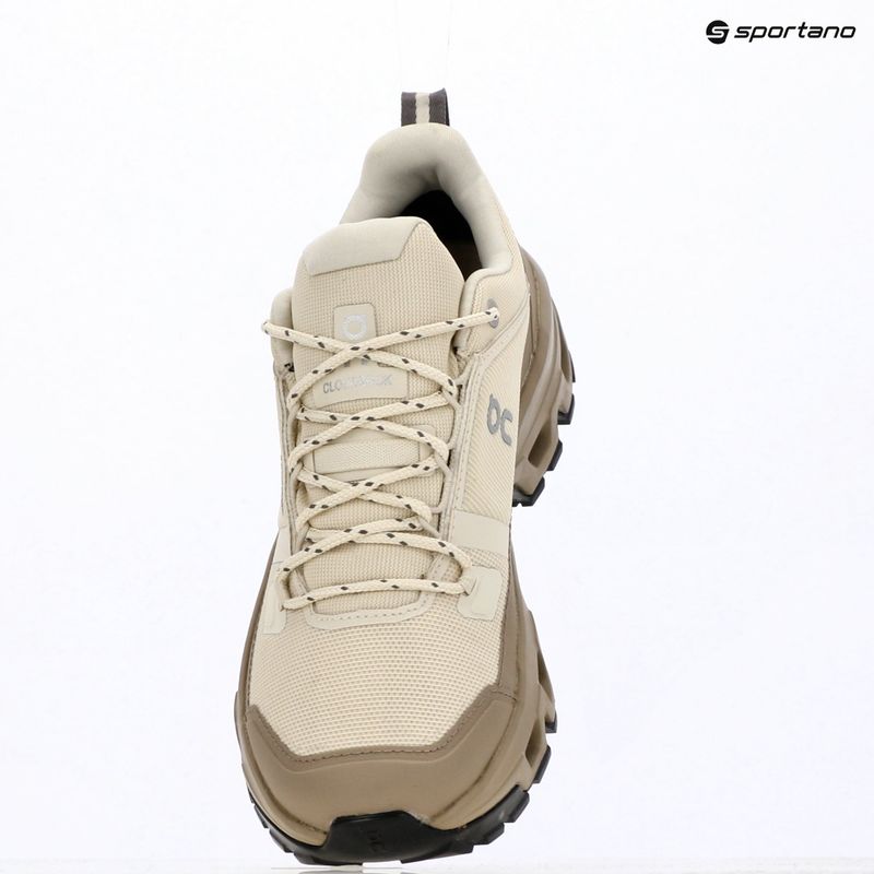 Buty turystyczne damskie On Cloudrock Low Waterproof grain/soba 15