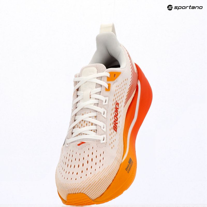 Buty do biegania męskie Brooks Ghost Max 4 white/orange/red 14