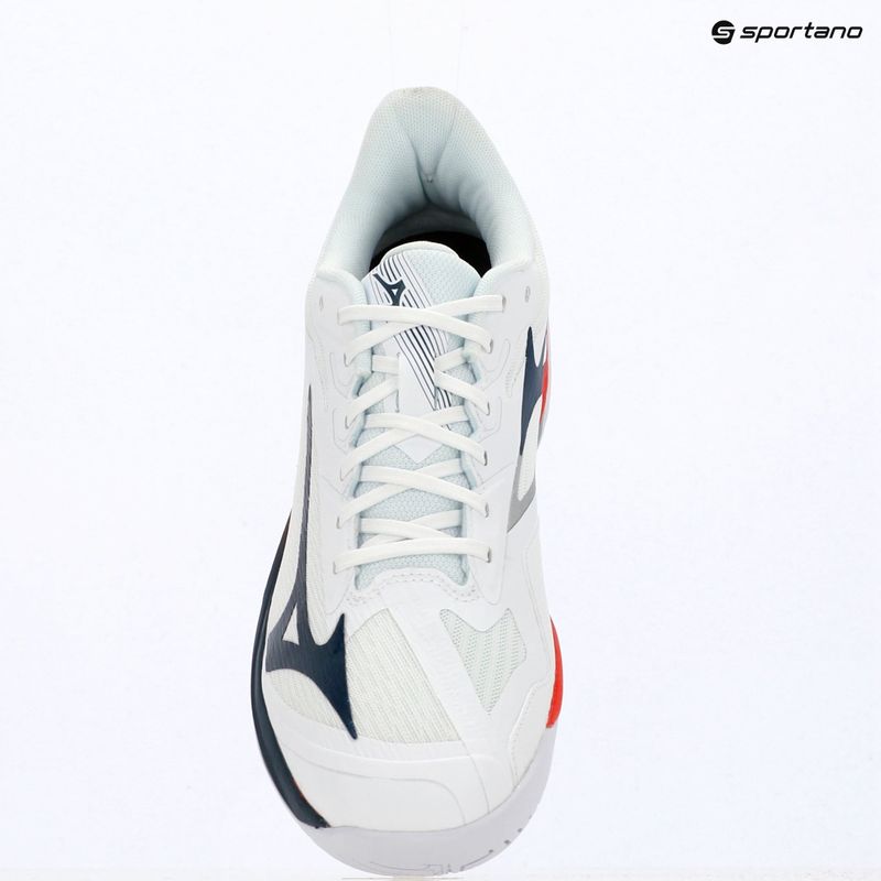 Buty do tenisa męskie Mizuno Wave Exceed Court AC white/insignia blue/orange 14