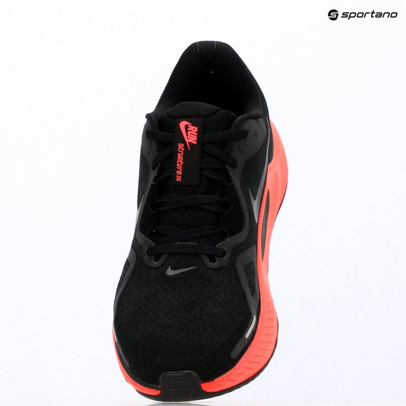 Buty do biegania męskie Nike Structure 26 black/bright crimson/metallic dark grey 17